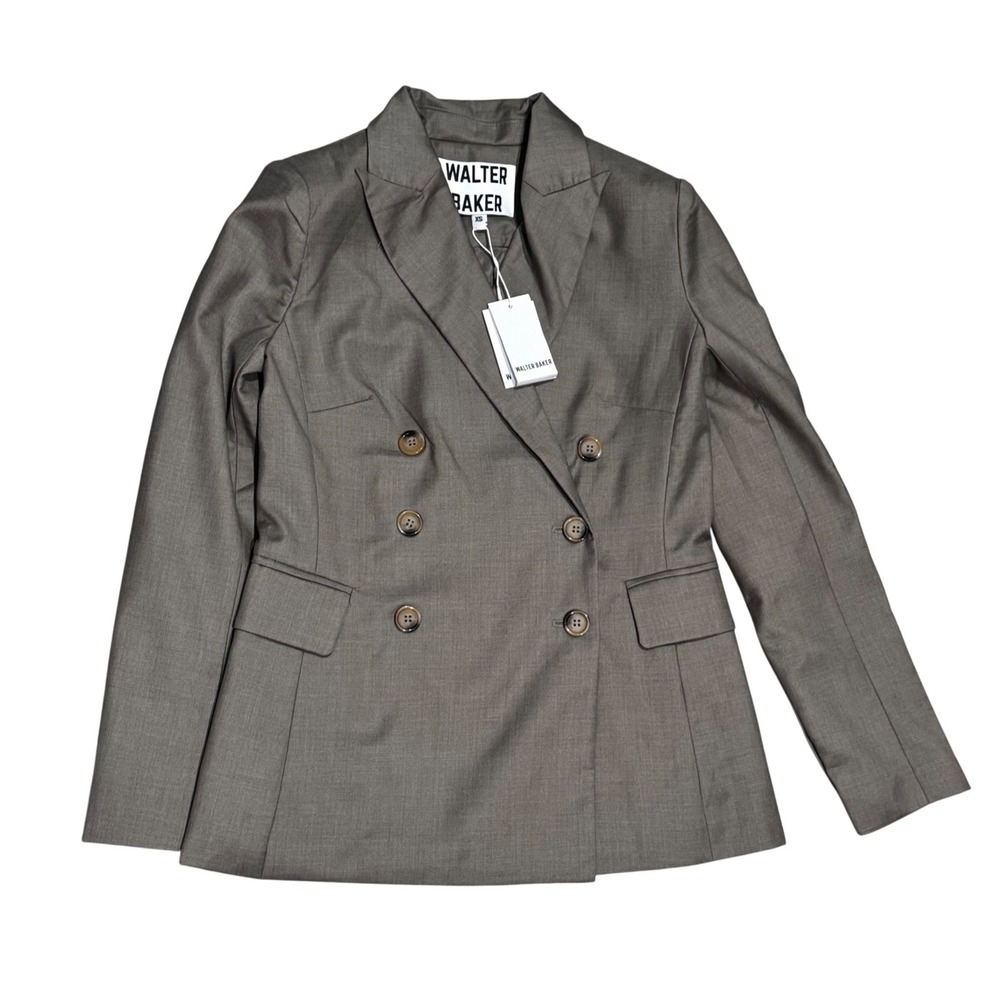 Walter Baker Tilda Blazer Women XS Soft Taupe NEW Double Breasted W30614